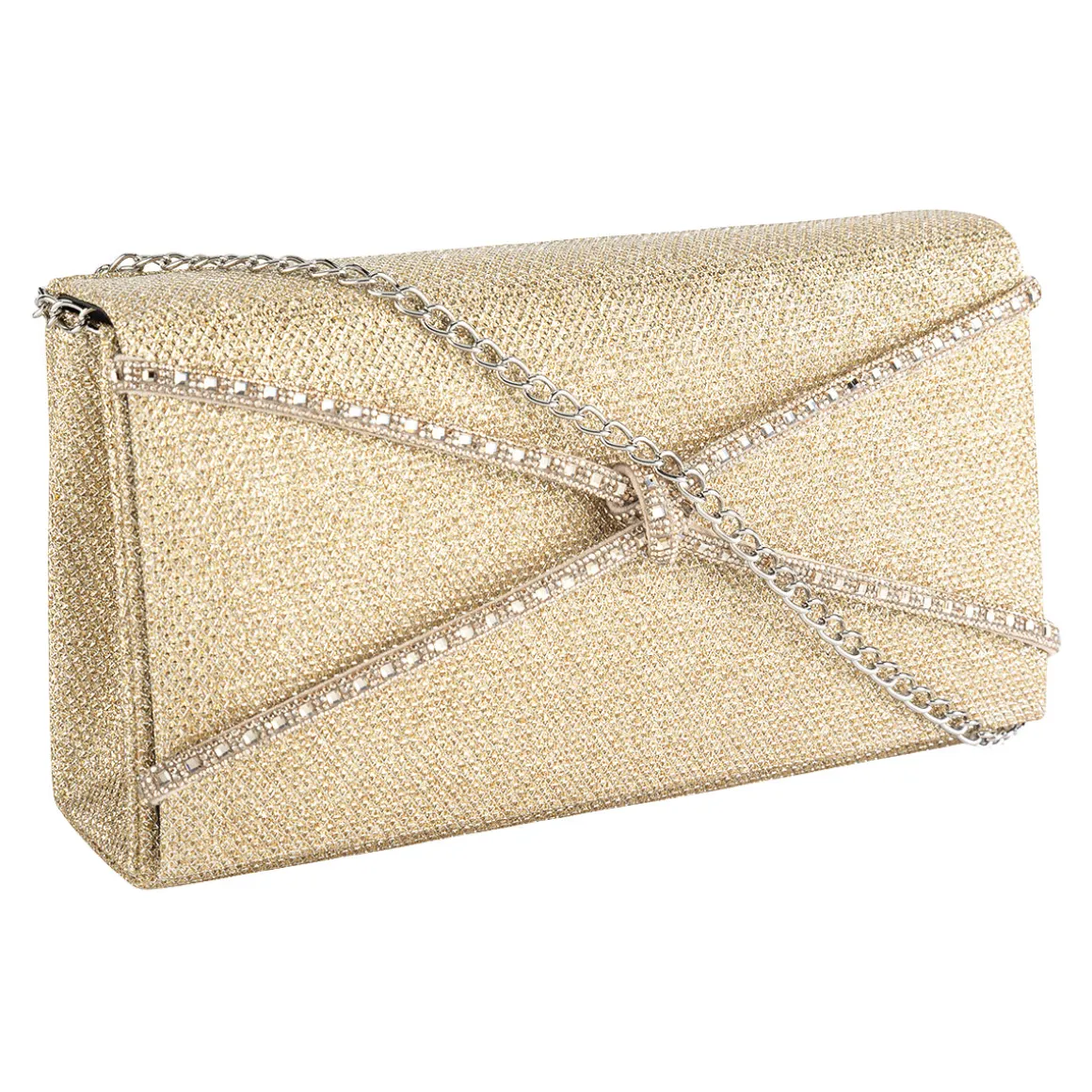 Bolsa Happy Shoes Para Mujer De Fiesta Dorada 08434