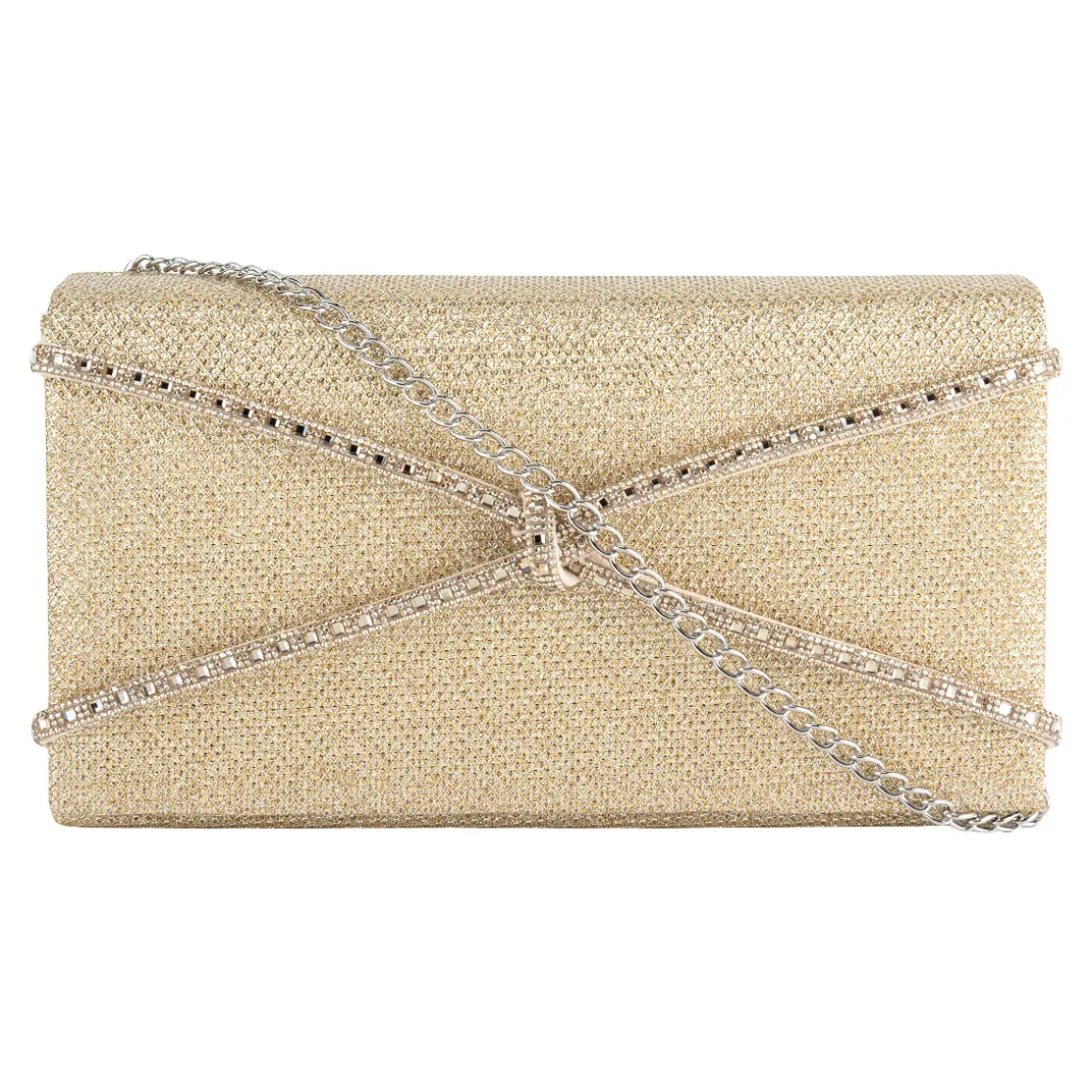 Bolsa Happy Shoes Para Mujer De Fiesta Dorada 08434