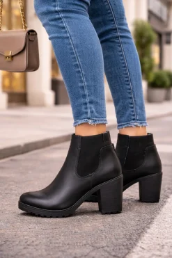 Bota Botin Moda Casual Ante Para Mujer Happy Shoes 00966