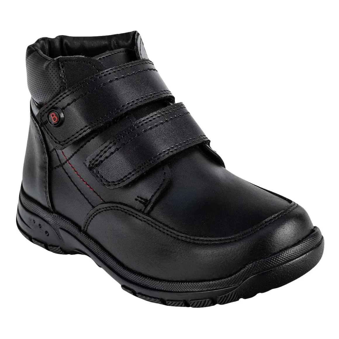Bota Botín Escolar Bambino Para Niño Velcro Negro 05386