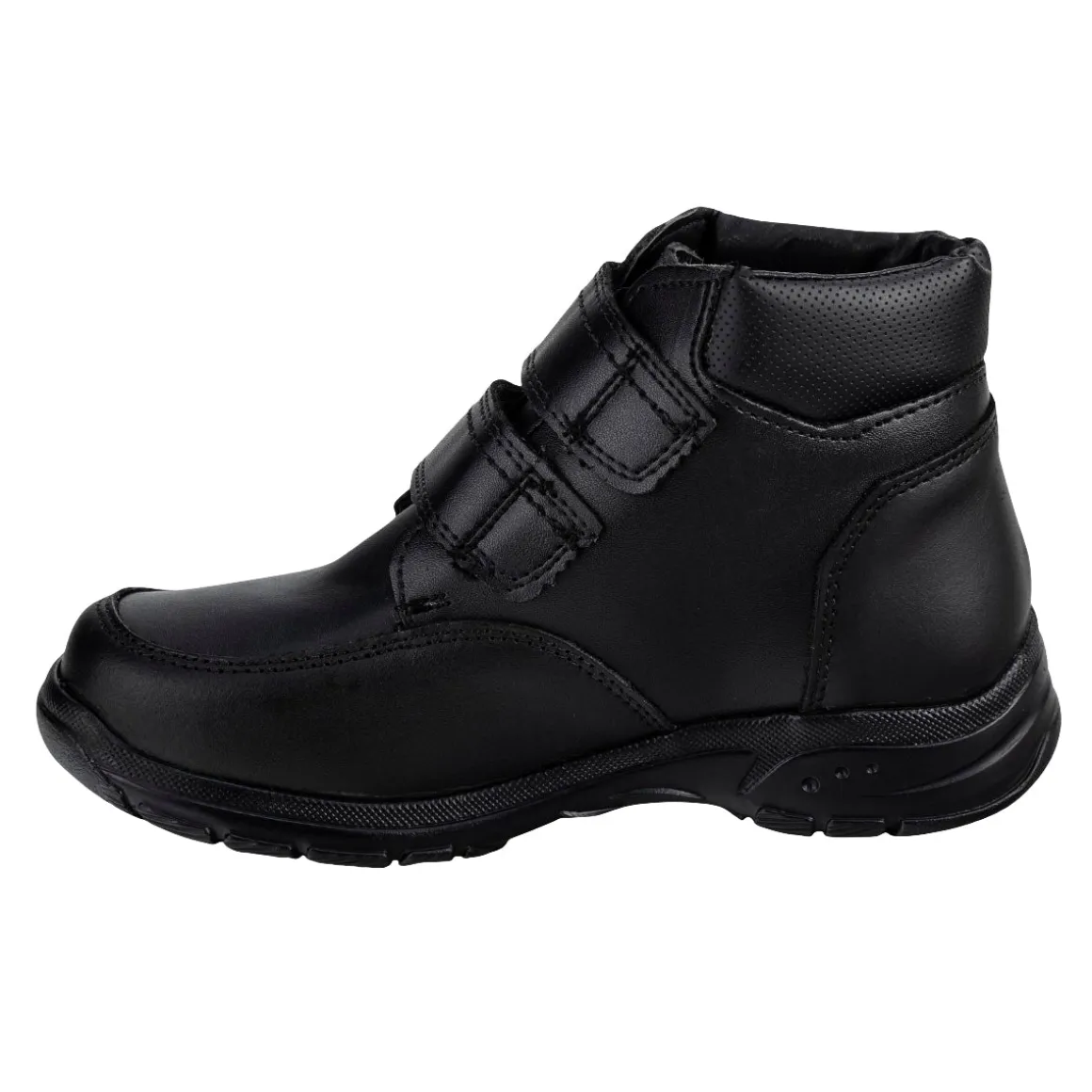 Bota Botín Escolar Bambino Para Niño Velcro Negro 05386
