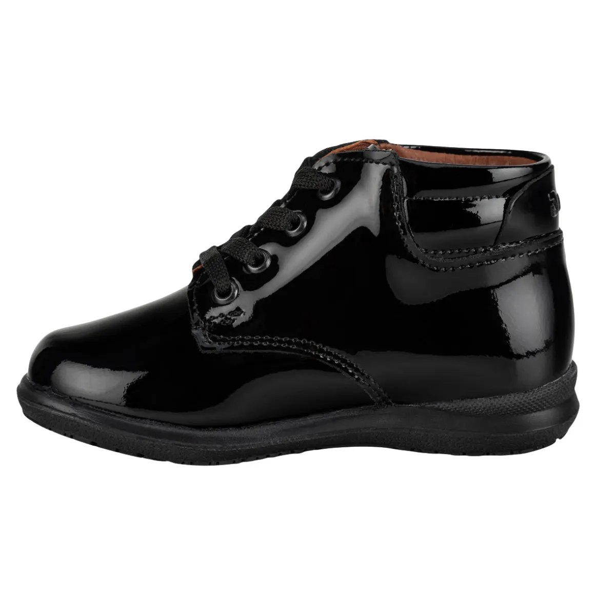 Bota Escolar Dogi Para Niño De Charol 08535