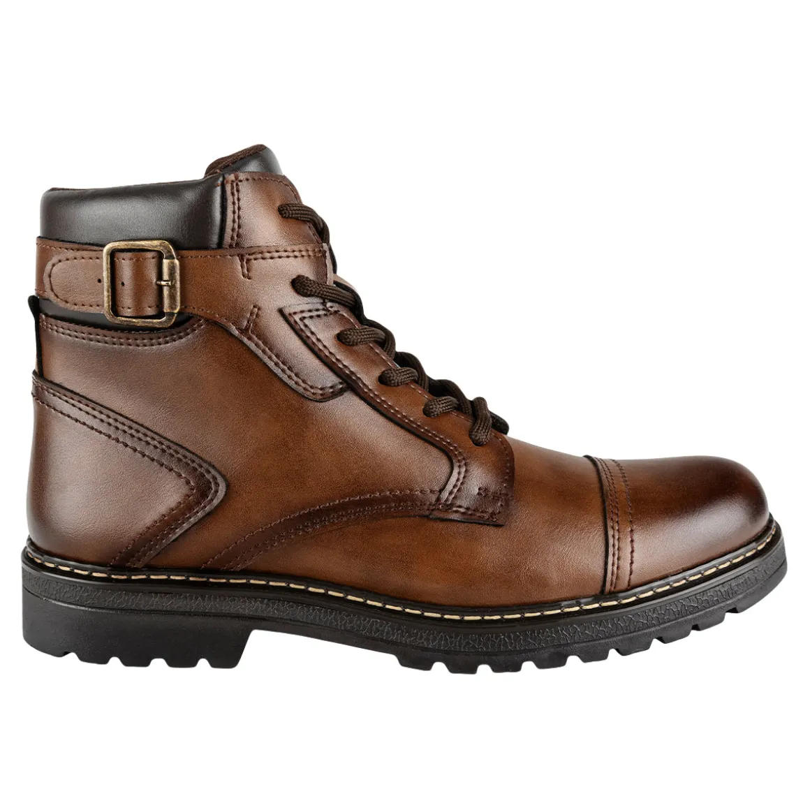 Bota Happy Shoes Para Hombre Chukka De Cuero 08452