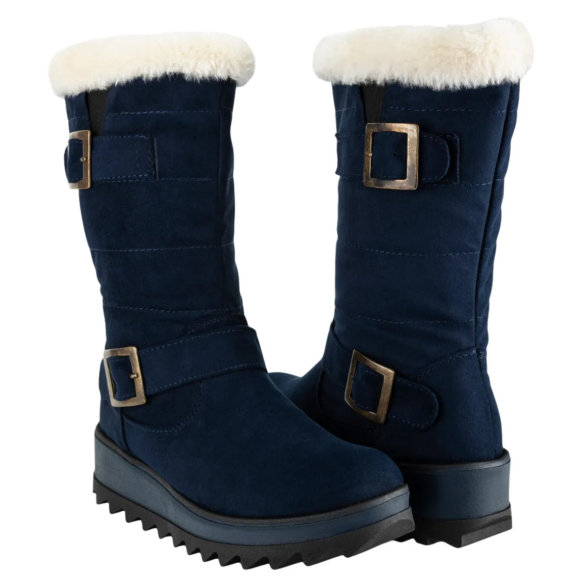 Botas Invernales Hebillas Para Mujer Itzel 08374-08375