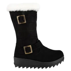 Botas Invernales Hebillas Para Mujer Itzel 08374-08375