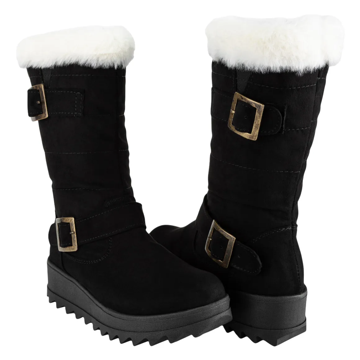Botas Invernales Hebillas Para Mujer Itzel 08374-08375