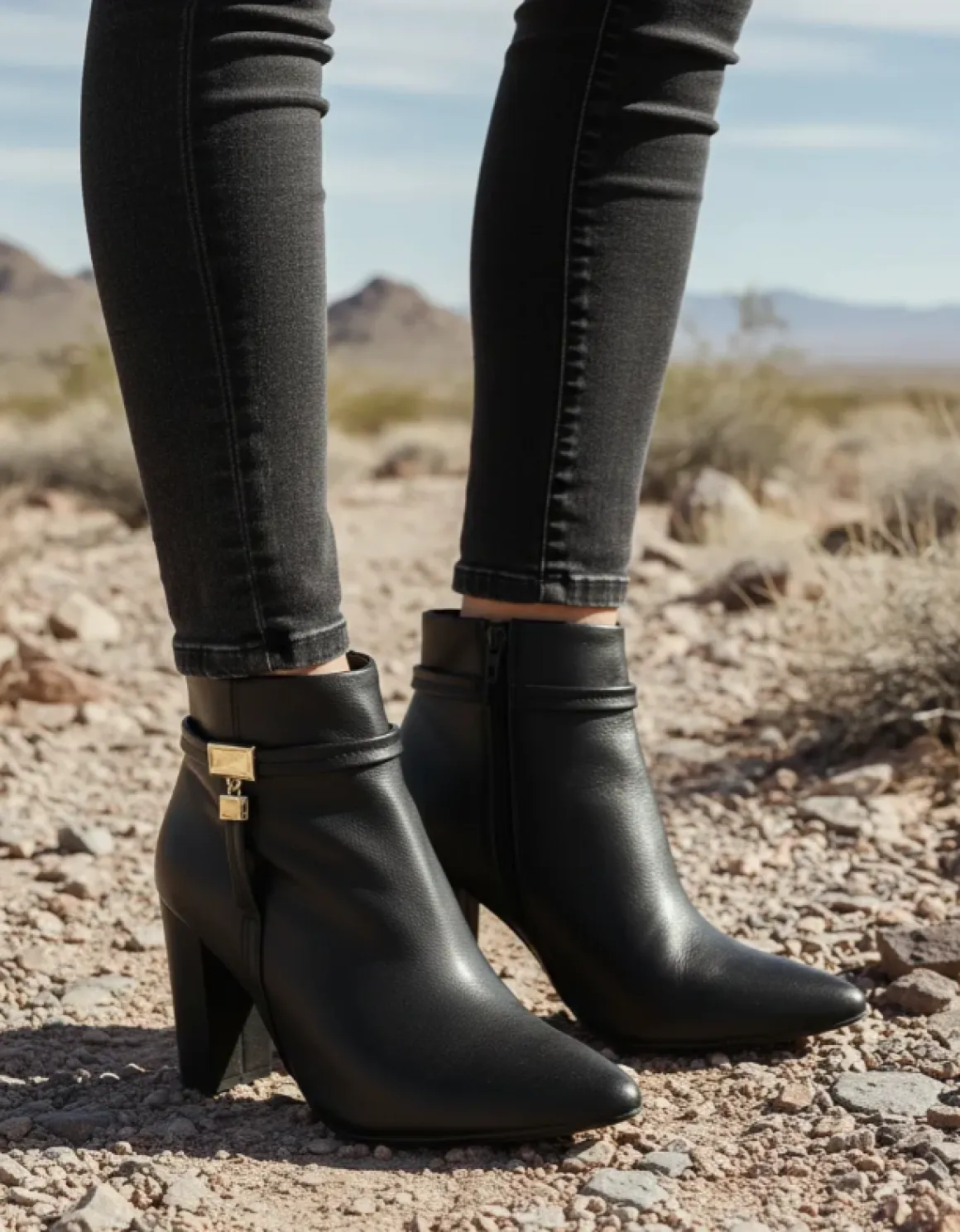 Botines Elegantes Tacón Ancho Para Mujer Vizzano 07147