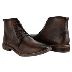 Botines Lugo Conti Para Hombre Vestir Café 17h731 00692