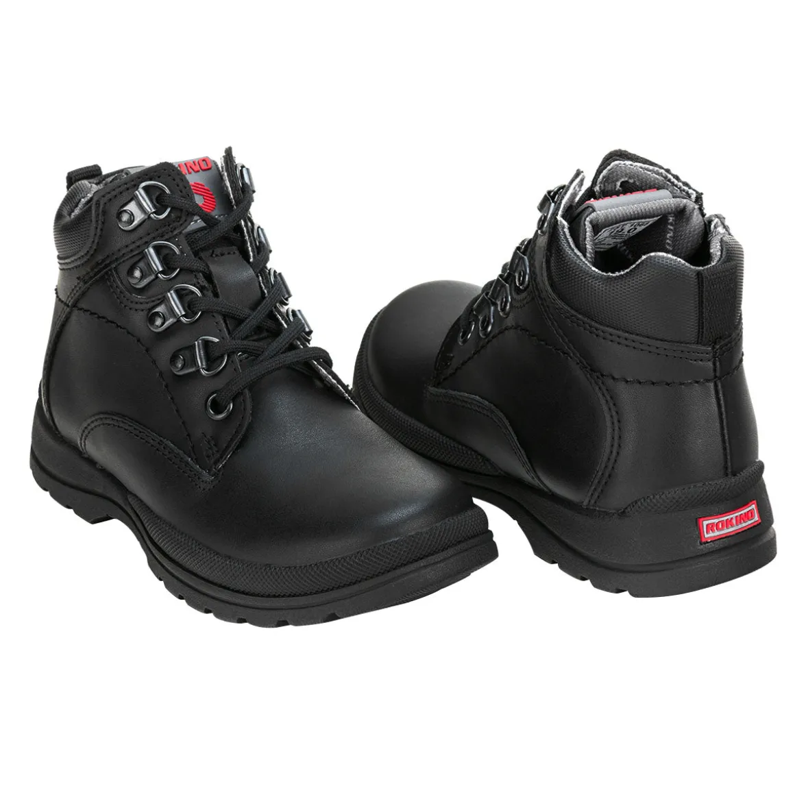 Botín Casual Piel Negro Niño Rokino 00467