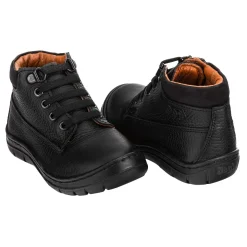 Botín Escolar Dogi Para Niño Moda Negro 01192