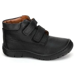 Botín Escolar Dogi Para Niño Piel Negro Velcro 02048