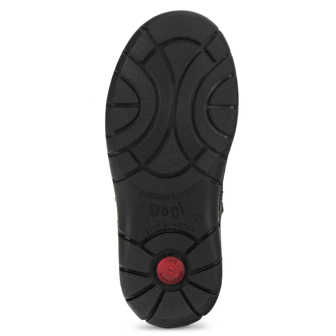 Botín Escolar Dogi Para Niño Piel Negro Velcro 02048