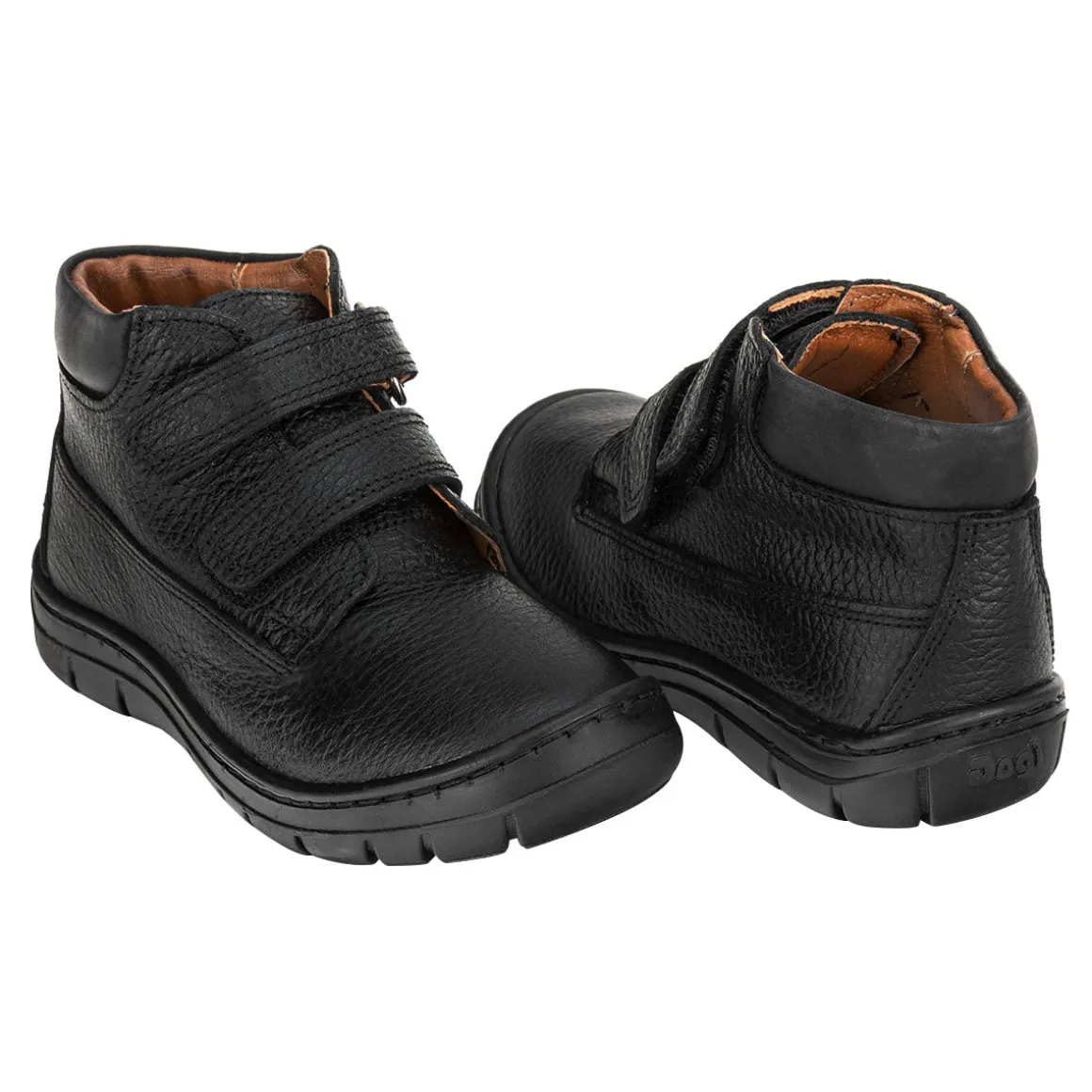 Botín Escolar Dogi Para Niño Piel Negro 02045