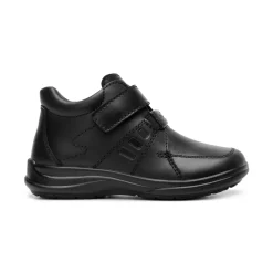 Botín Flexi Para Niño Velcro Negro 04187