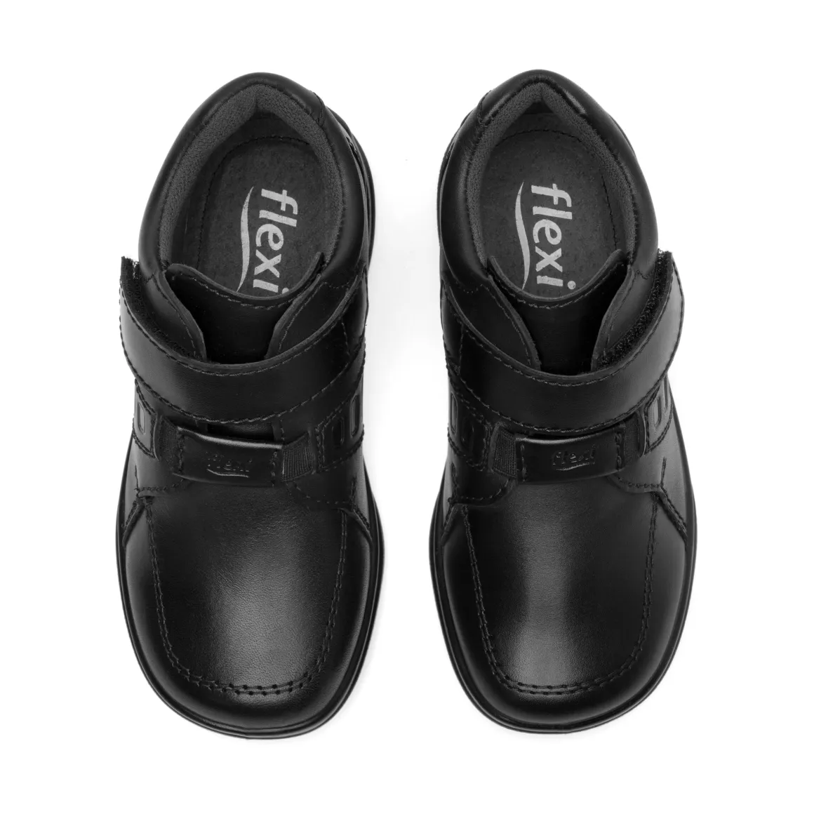 Botín Flexi Para Niño Velcro Negro 04187