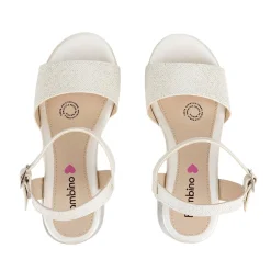 Sandalia Bambino Para Niña Casuales Tacón 04978