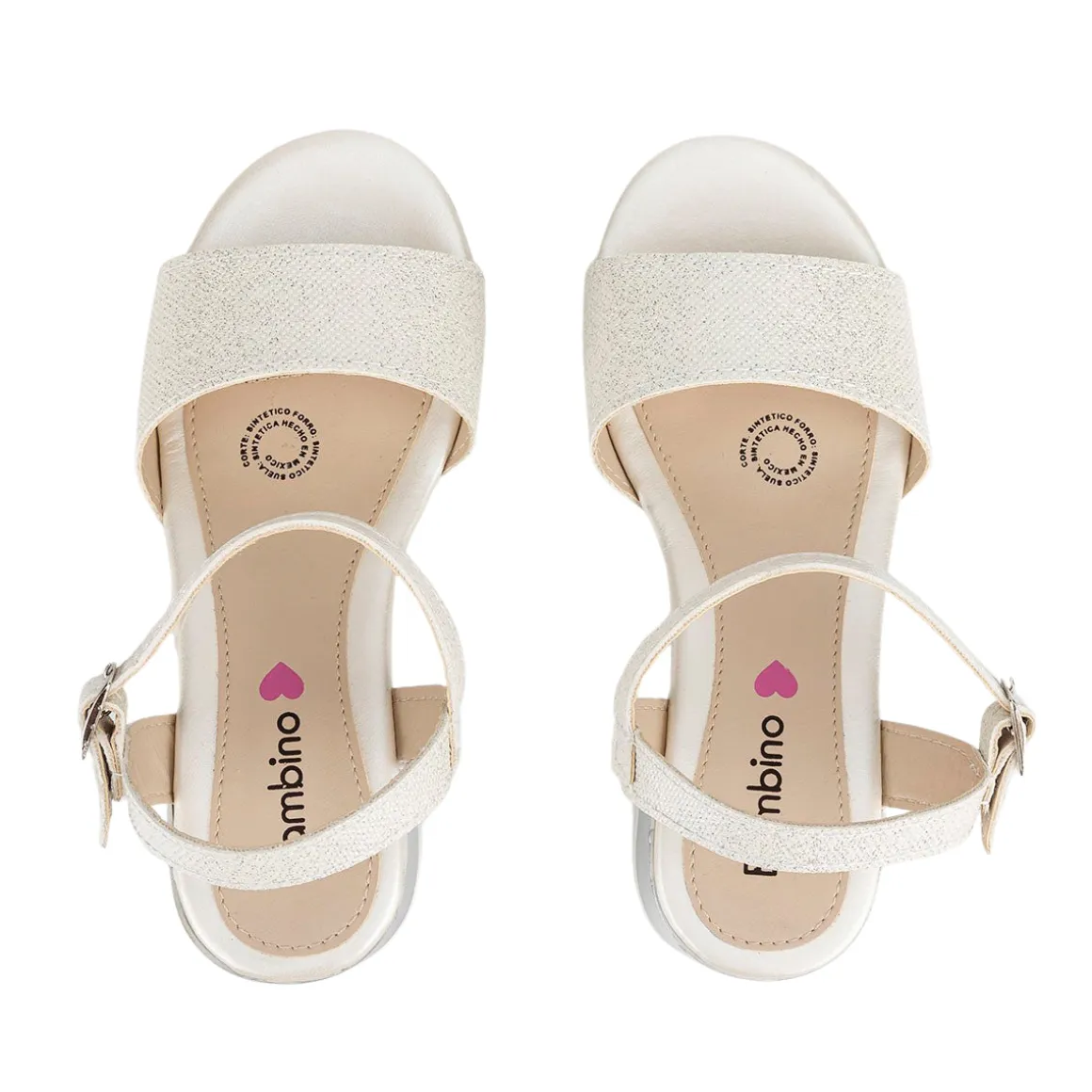 Sandalia Bambino Para Niña Casuales Tacón 04978