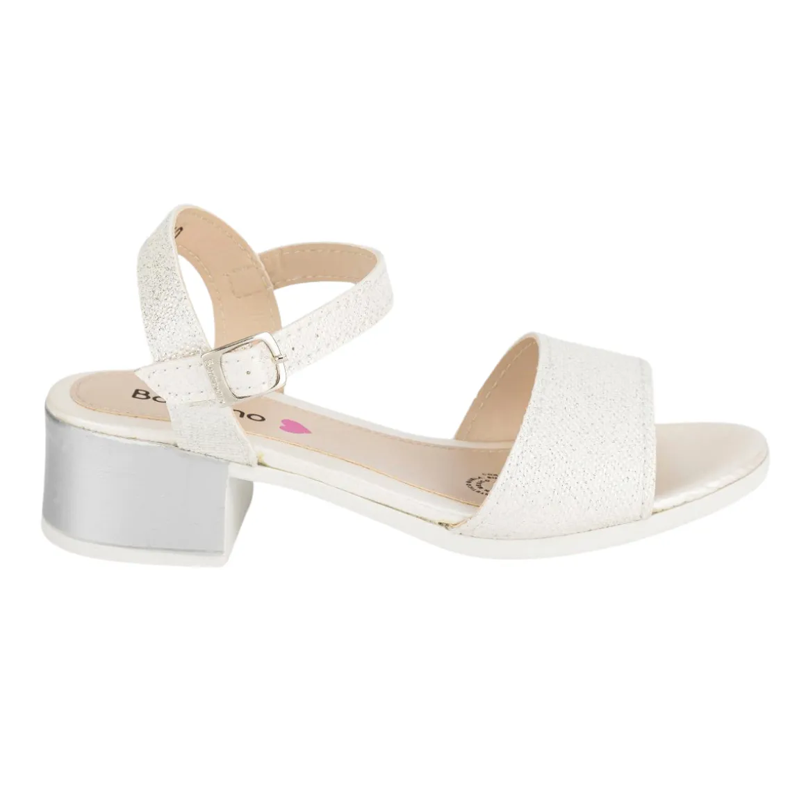 Sandalia Bambino Para Niña Casuales Tacón 04978