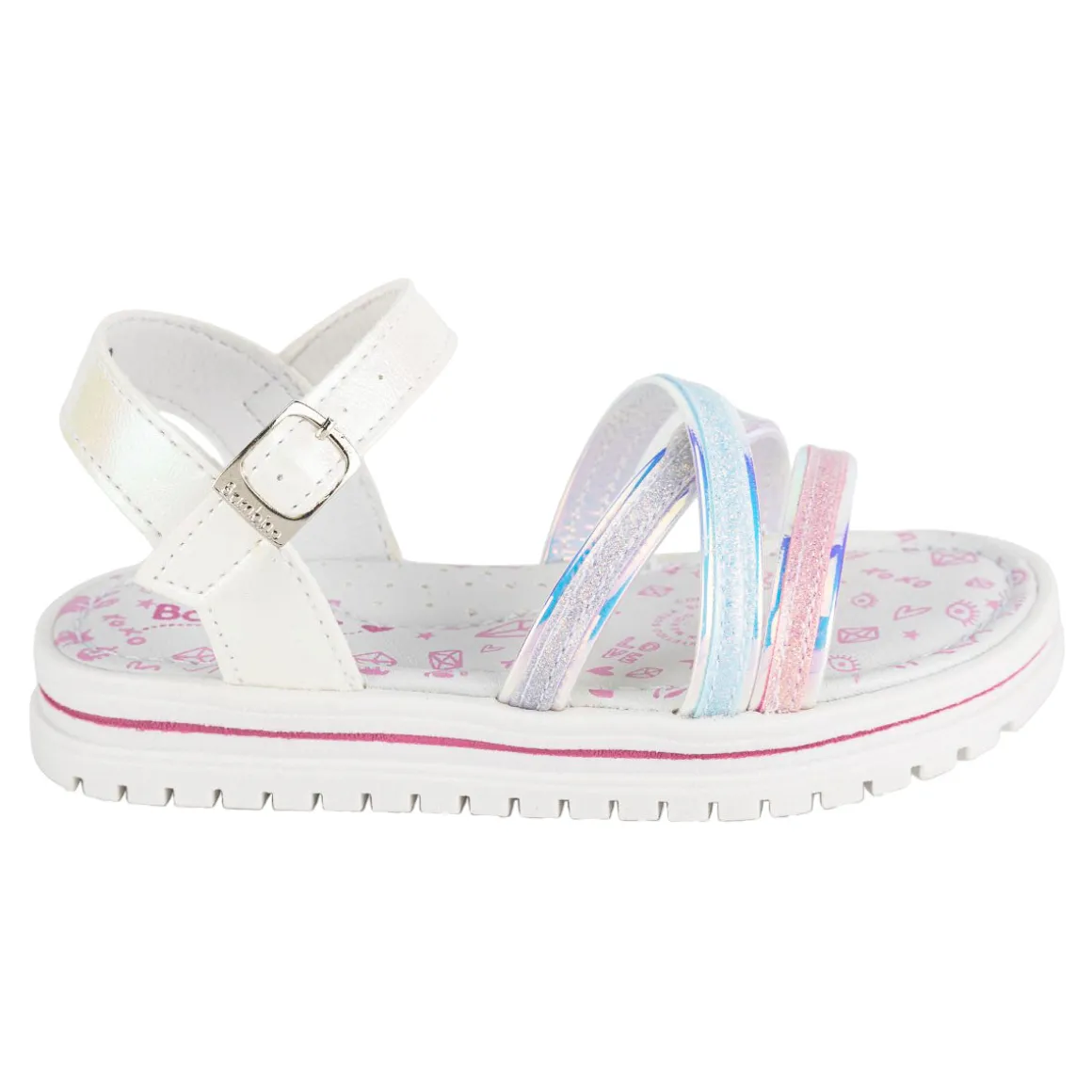 Sandalia Bambino Para Niña Tiras Pastel 04974