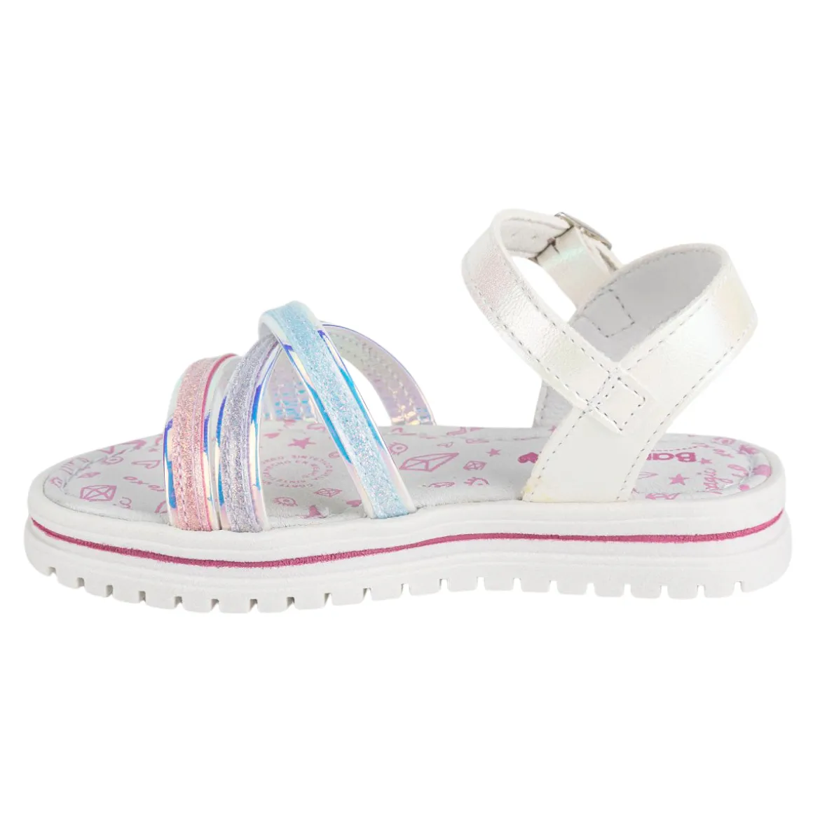 Sandalia Bambino Para Niña Tiras Pastel 04974