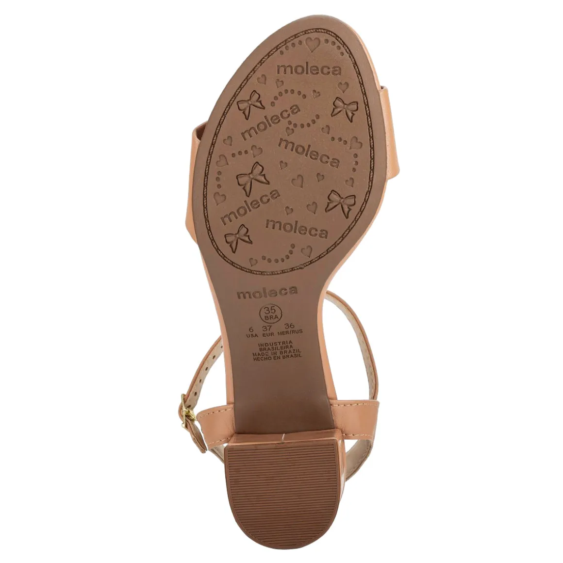 Sandalia Casual Tacón Cuadrado Para Mujer Moleca 06467/68