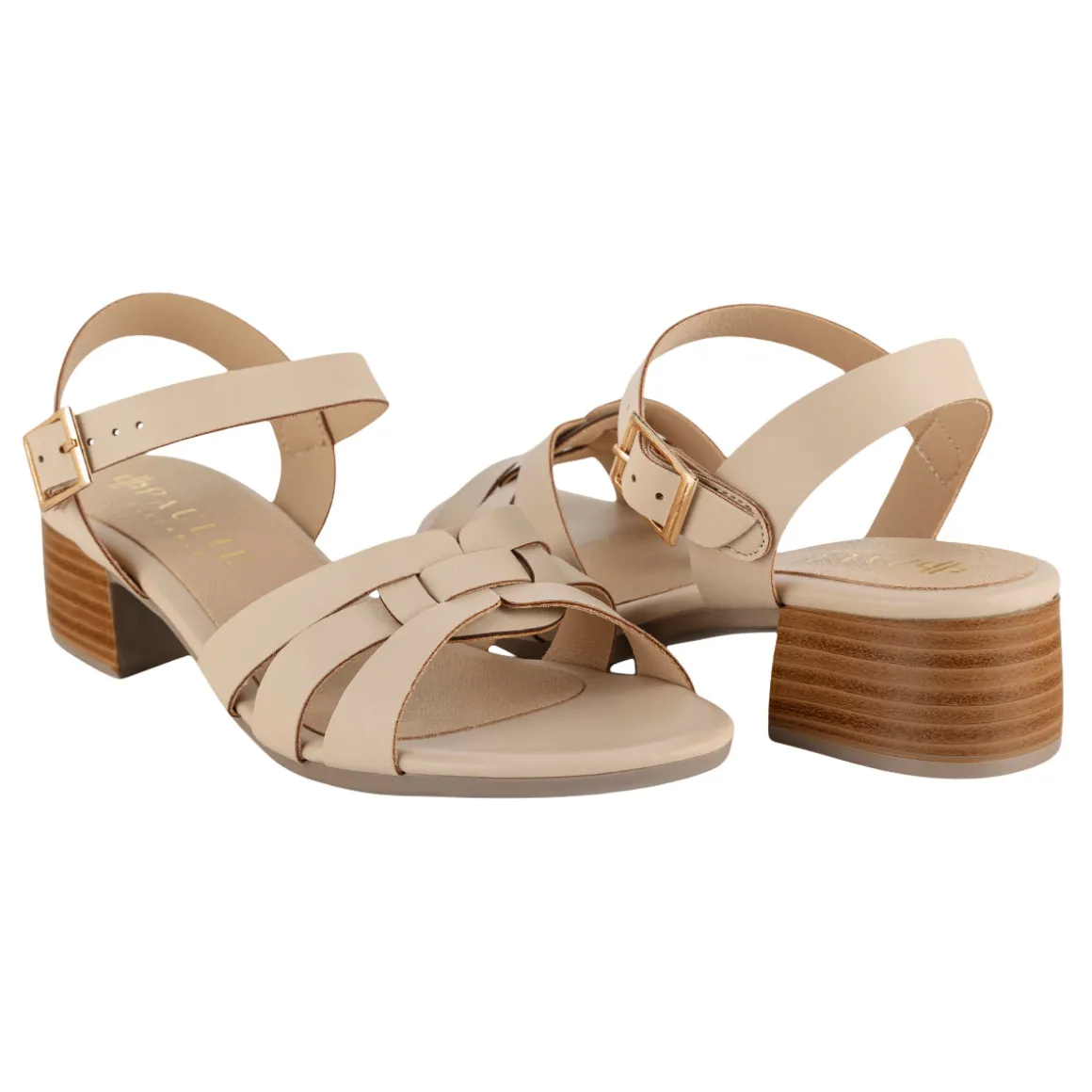 Sandalia Cómoda Tacón Mujer Paulie 08194