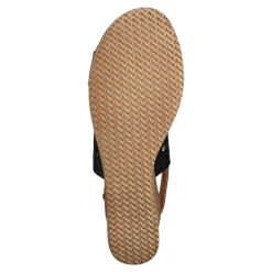Sandalia Floral Cuña Para Mujer Joza 06502