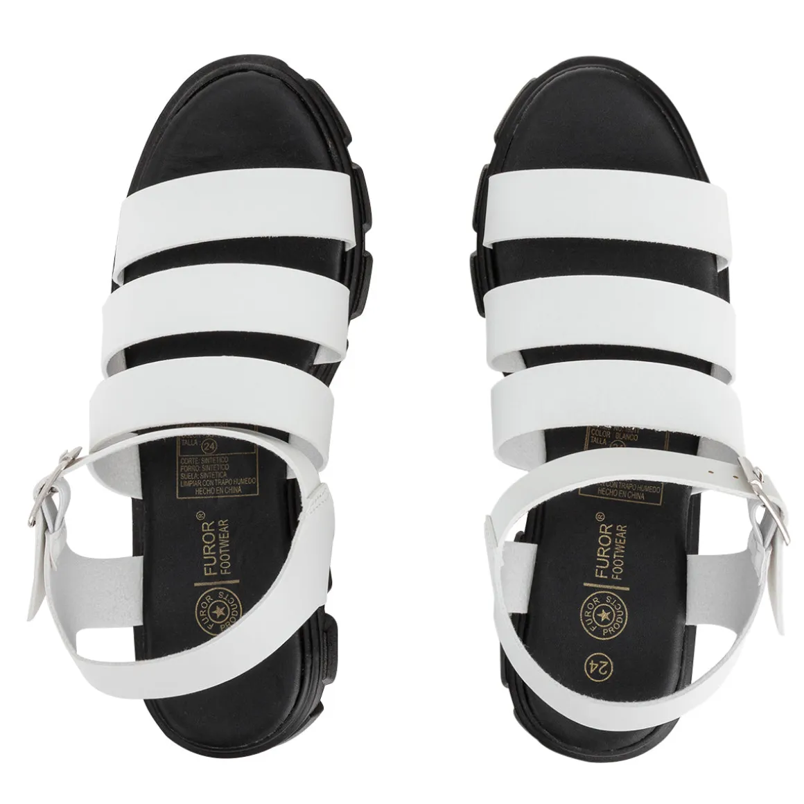 Sandalia Furor Para Mujer Moda Cintas 03544-03552