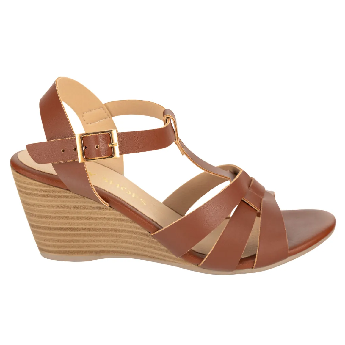 Sandalia Happy Shoes Para Mujer Casual Tiras 08415-16