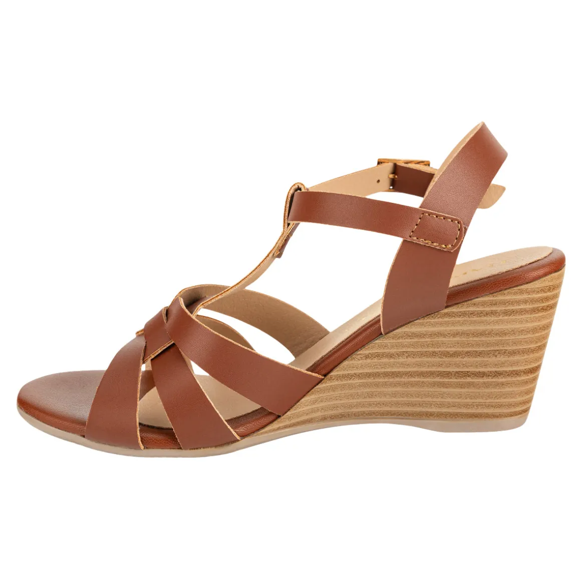 Sandalia Happy Shoes Para Mujer Casual Tiras 08415-16