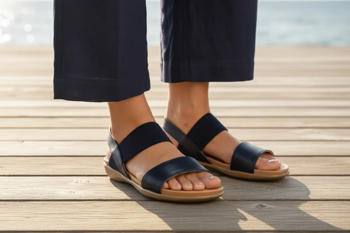 Sandalia Happy Shoes Para Mujer Casual Confort 08418