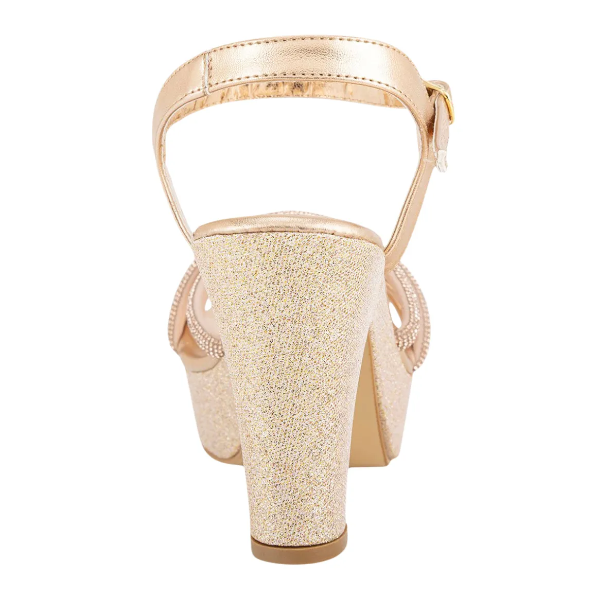 Sandalia Happy Shoes Para Mujer Fiesta Graduación Plataforma 07253/54