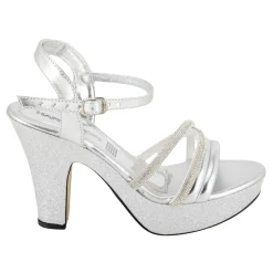 Sandalia Happy Shoes Para Mujer Fiesta Graduación Plataforma 07253/54