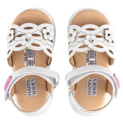 Sandalia Happy Shoes Para Niña Floral 08469