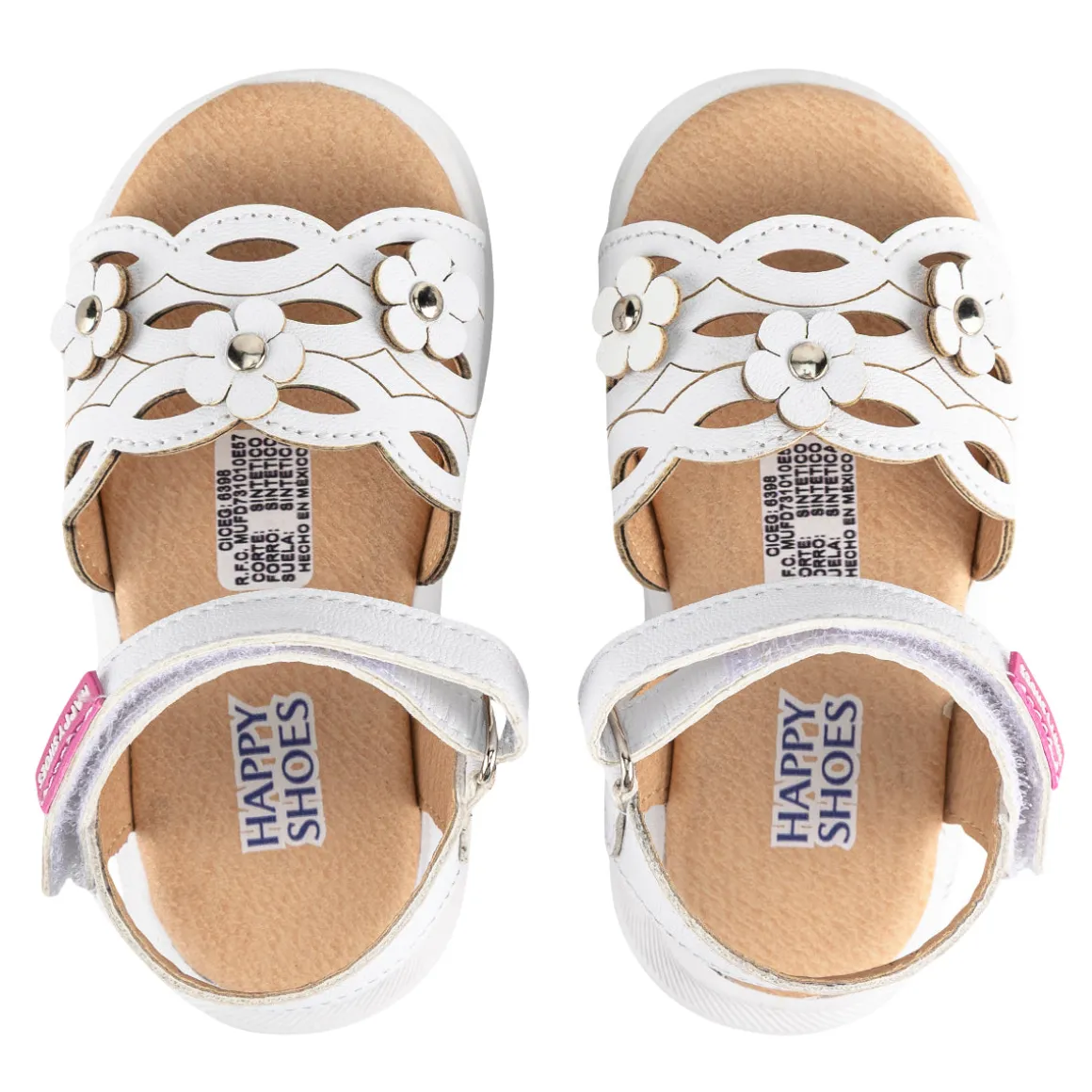 Sandalia Happy Shoes Para Niña Floral 08469
