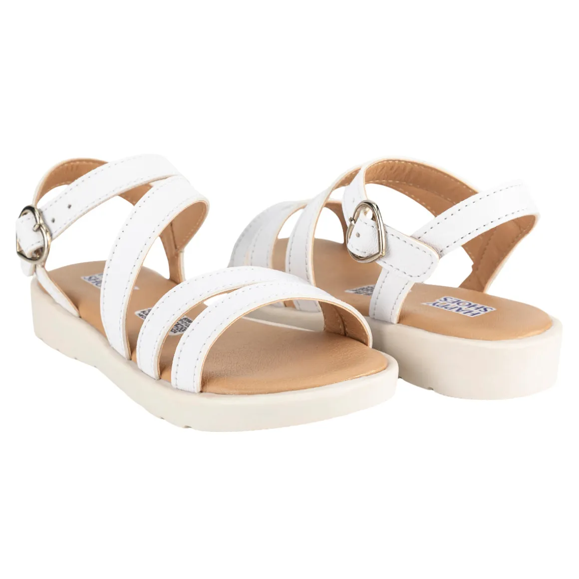 Sandalia Happy Shoes Para Niña Plana Corazón 08471