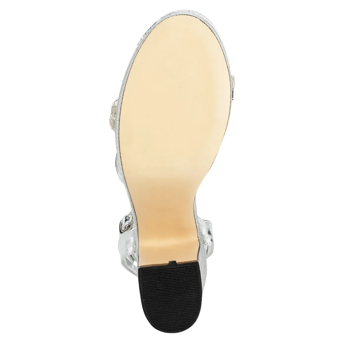 Sandalias Happy Shoes Para Mujer Fiesta Graduación Tacón Grueso Glamour 08249-50
