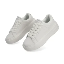 Tenis Blancos Casual Plataforma Para Mujer Capa de Ozono 08427