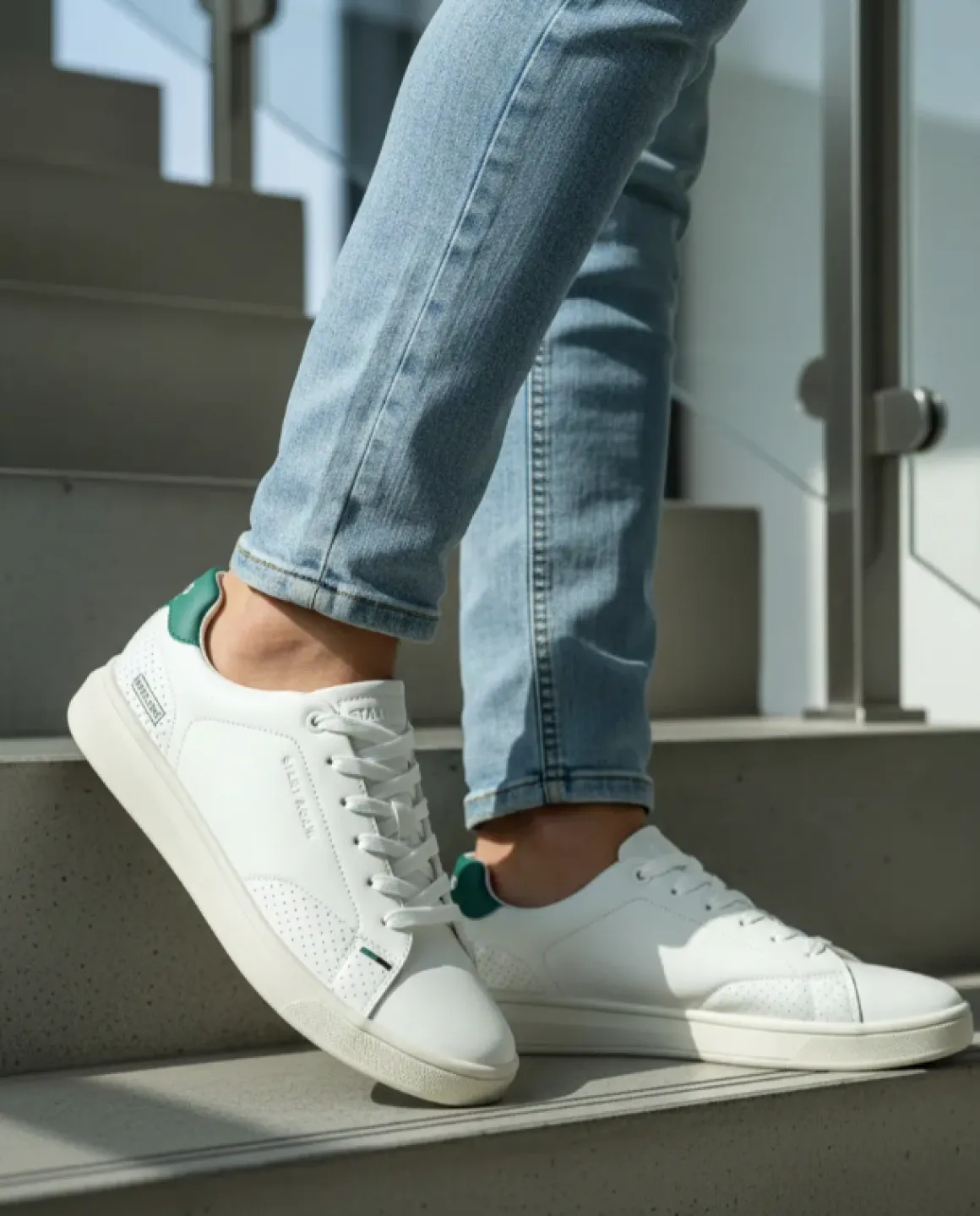 Tenis Blancos Casual Urbano Para Hombre Capa de Ozono 08424