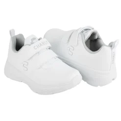 Tenis Blancos Charly Para Niño Sport Lark Velcro 05737