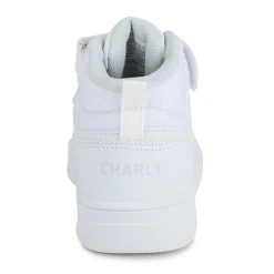 Tenis Blancos Charly Para Niño Bota Velcro 04514