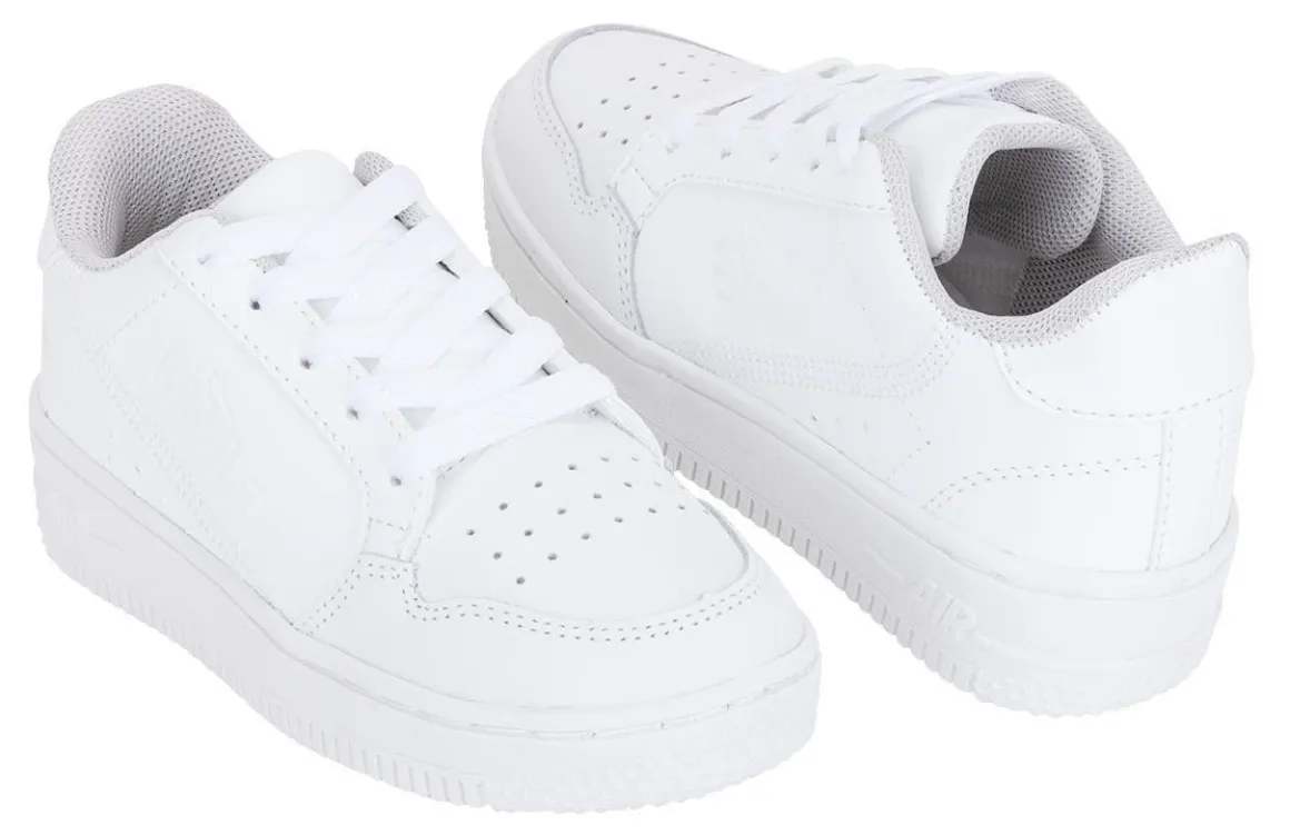 Tenis Blancos Escolar Air Blasito Unisex Para Niño-Niña 02912