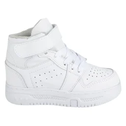 Tenis Blancos Escolar Bota Casual Velcro Para Niño Blasito 05534