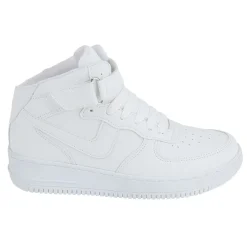 Tenis Blancos Escolar Bota Casuales Niño Stampa 05335