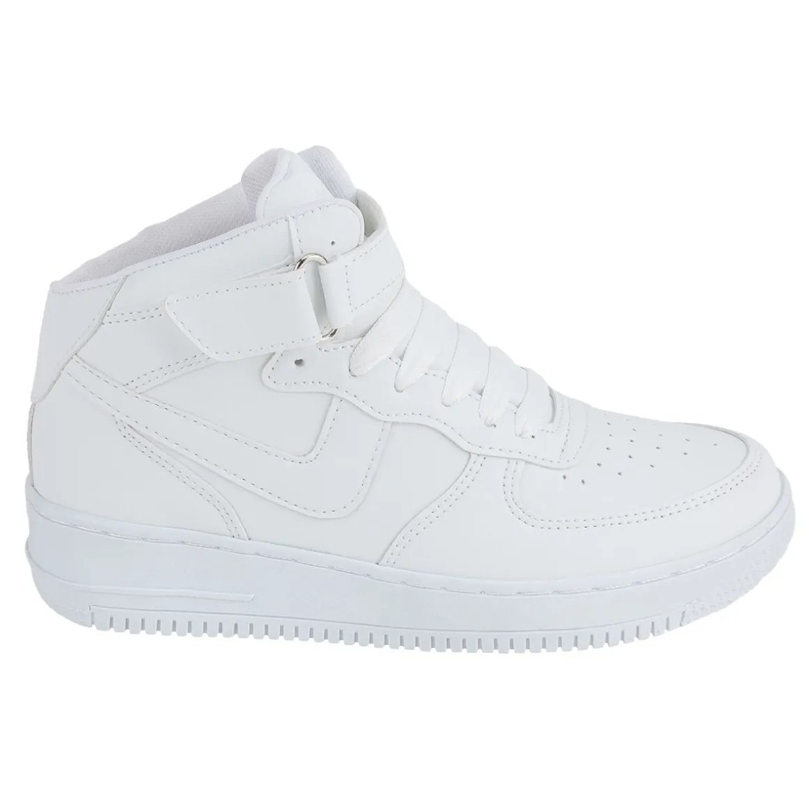 Tenis Blancos Escolar Bota Casuales Niño Stampa 05335