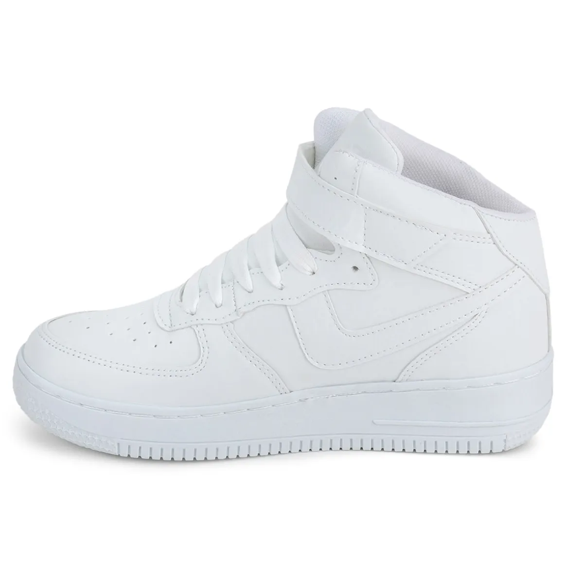 Tenis Blancos Escolar Bota Casuales Niño Stampa 05335