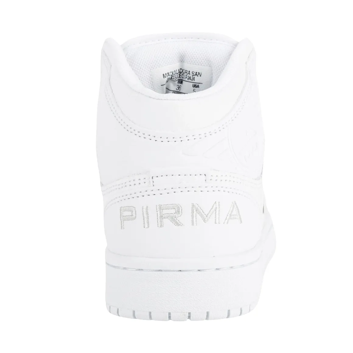 Tenis Blancos Escolar Bota Casuales Moda Para Niño Joven Pirma 05814