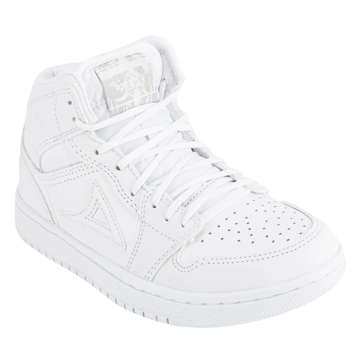 Tenis Blancos Escolar Bota Casuales Moda Para Niño Joven Pirma 05814