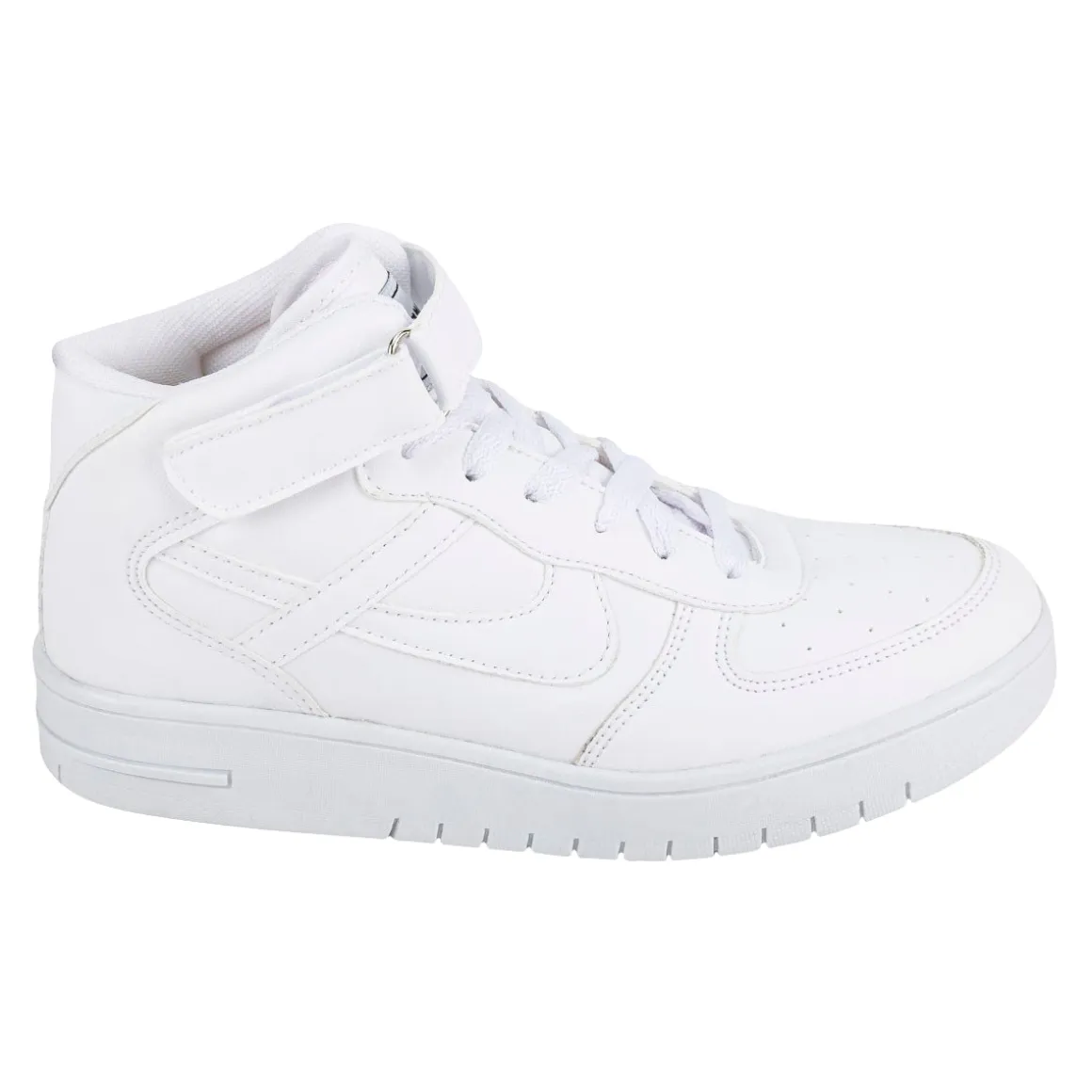 Tenis Blancos Escolar Bota Casuales Para Niño Joven Panam 06087