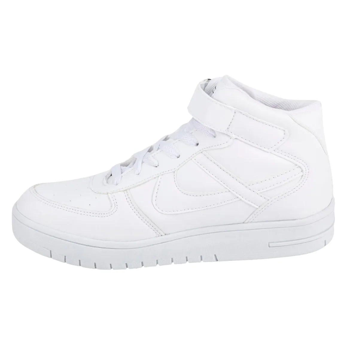 Tenis Blancos Escolar Bota Casuales Para Niño Joven Panam 06087